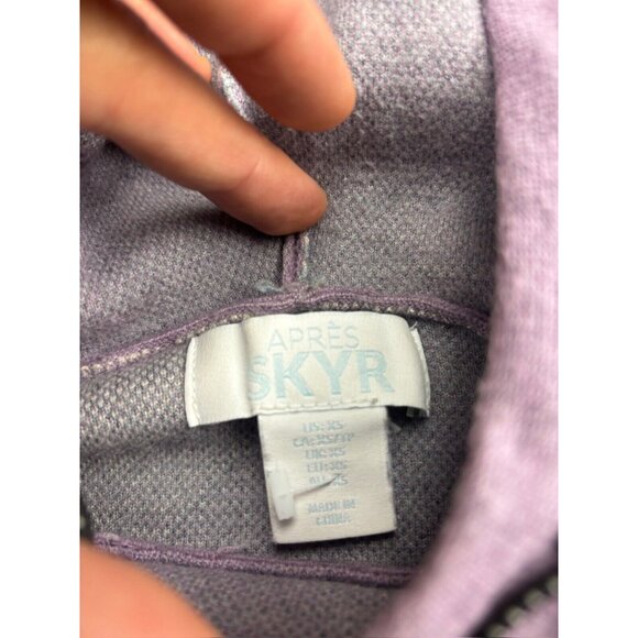 Apres Skyr Hoodie Women's XS Multicolor Wide Stripe Pullover Hooded Sweater - Picture 2 of 10